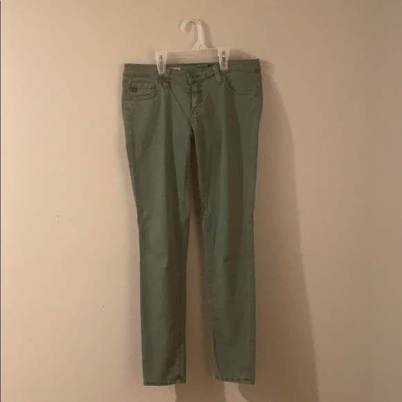 Adriano Goldschmied Green Skinny Jeans - Women’s Size 27 - Picture 2 of 6